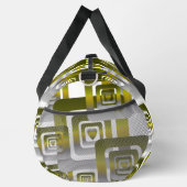 Activate My Heart Pattern Silver Duffle Bag (Rechts)