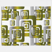 Activate My Heart Pattern Silver Fleecedecke (Vorderseite (Horizontal))