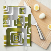 Activate My Heart Pattern Silver Geschirrtuch (Viertel Falte)