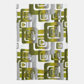 Activate My Heart Pattern Silver Geschirrtuch (Vertikal)