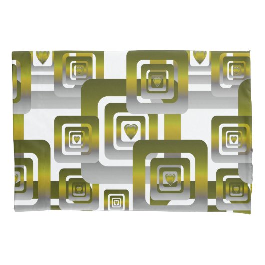 Activate My Heart Pattern Silver Kissenbezug (Vorderseite)