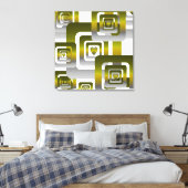 Activate My Heart Pattern Silver Leinwanddruck (Insitu (Schlafzimmer))