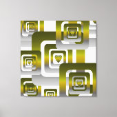 Activate My Heart Pattern Silver Leinwanddruck (Vorderseite)