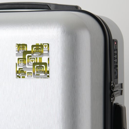 Activate My Heart Pattern Silver Magnet (In Situ (Gepäck))