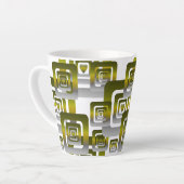 Activate My Heart Pattern Silver Milchtasse (Linke Ecke)