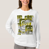 Activate My Heart Pattern Silver T-Shirt (Vorderseite)