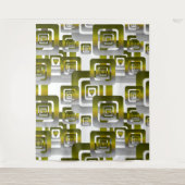 Activate My Heart Pattern Silver Wandteppich (Vorderseite)