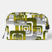 Activate My Heart Pattern Silver Waschbeutel (Rückseite)