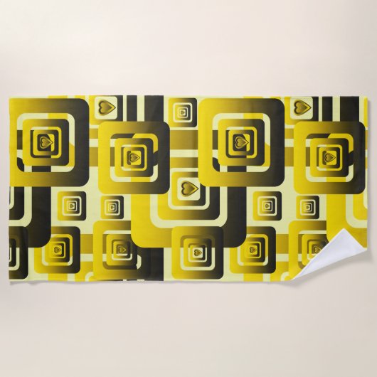 Activate My Heart Pattern Strandtuch (Vorderseite)