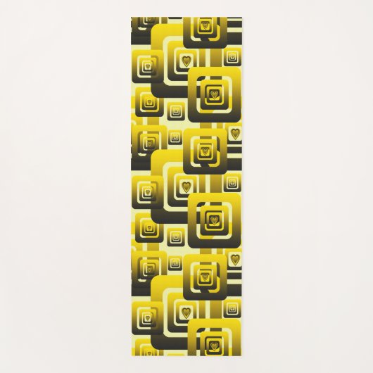 Activate My Heart Pattern Yogamatte (Vorderseite)