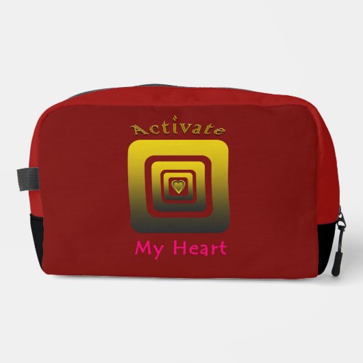 Activate My Heart Waschbeutel (Vorderseite)