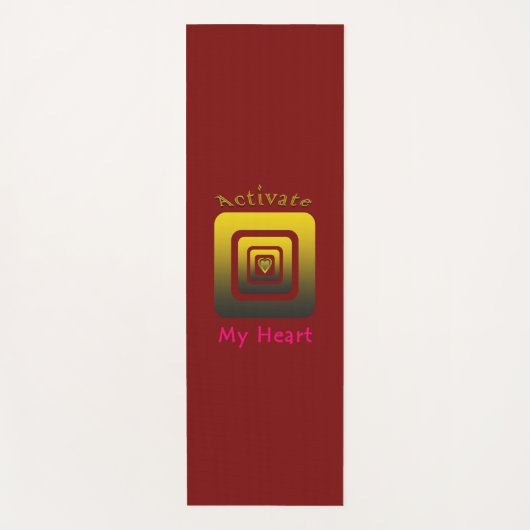 Activate My Heart Yogamatte (Vorderseite)