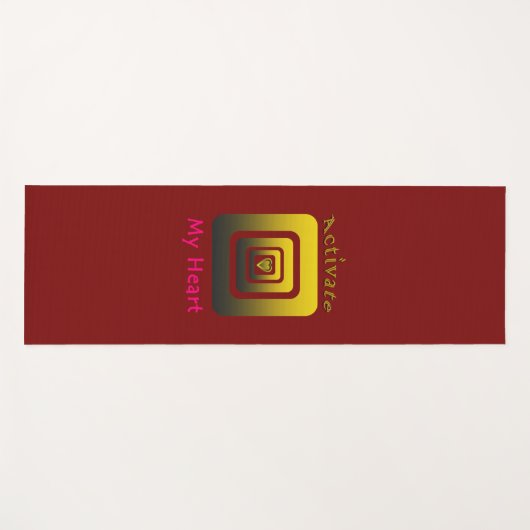 Activate My Heart Yogamatte (Vorderseite (Horizontal))