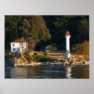 Active Pass Lighthouse - Insel Mayne Poster