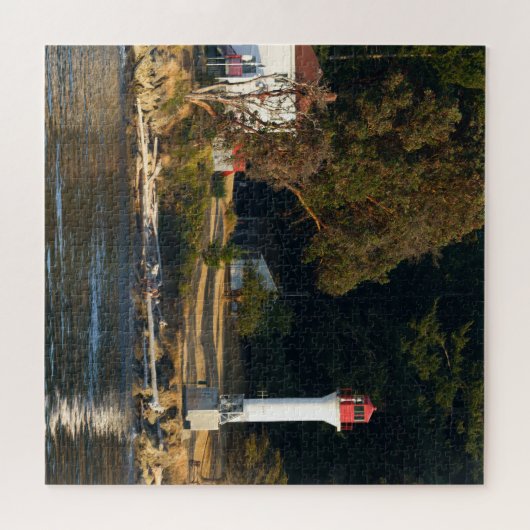 Active Pass Lighthouse - Insel Mayne Puzzle (Horizontal)