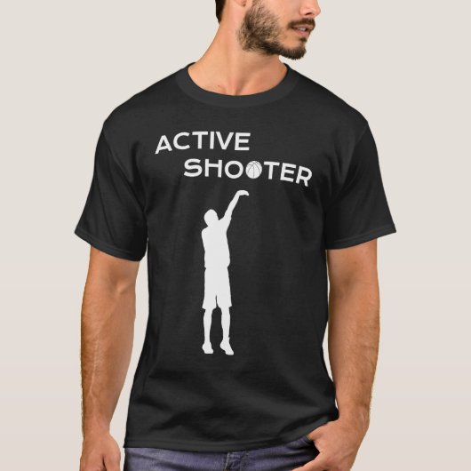 Active Shooter Basketball Player Basketball Active T-Shirt (Vorderseite)
