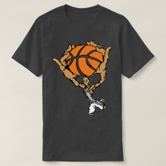 Active Shooter Basketball Sticker 2 T-Shirt (Design vorne)