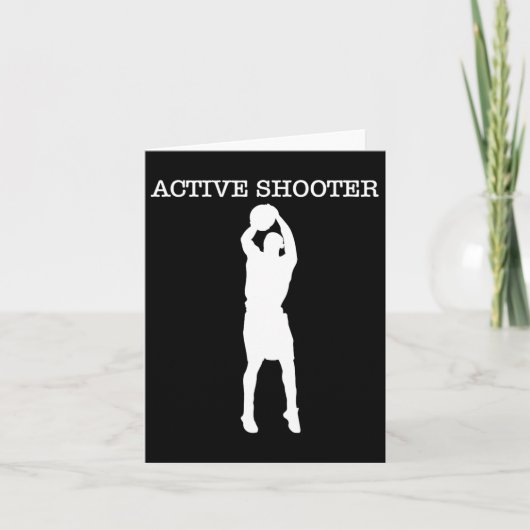Active Shooter Bysketbyll Lovers Karte (Vorderseite)