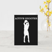 Active Shooter Bysketbyll Lovers Karte (Gelbe Blume)