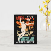 Active Shooter Fun Bysketbyll Sarcasm Karte (Gelbe Blume)