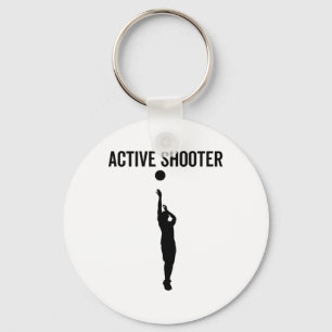 Active Shooter Sketch Funny Sport Lover Spaß Schlüsselanhänger