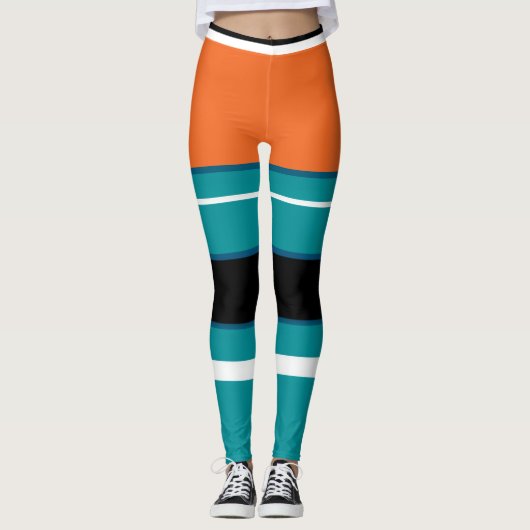 Activewear-Leggings MID "TEAMFARBE #22" Leggings (Vorderseite)