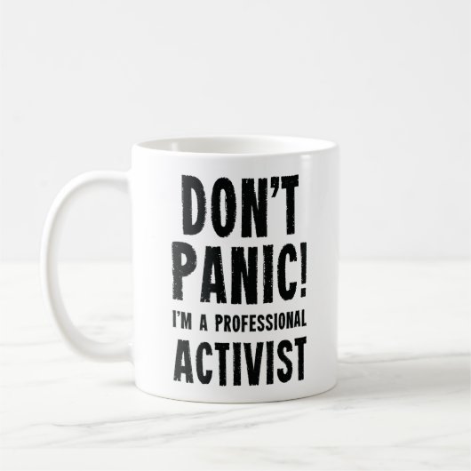 Activist Funny Coffee Tasse Geschenk (Links)