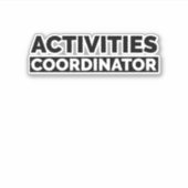 Activities coordinator aufkleber (Vorderseite)