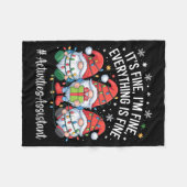 Activities Istant Gnome Everything Is Fine Christm Fleecedecke (Vorderseite (Horizontal))