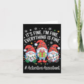 Activities Istant Gnome Everything Is Fine Christm Karte (Vorderseite)