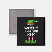 Activity Director Elf Family Matching Group Funny Magnet (Vorderseite/Rückseite)