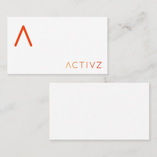 ACTIVZ Visitenkarten Visitenkarte (Vorne/Hinten)