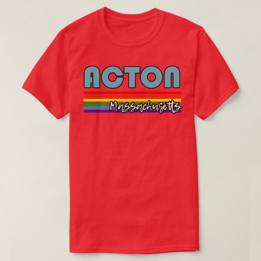 Acton Massachusetts Pride Acton LGBT Geschenk LGBT T-Shirt (Design vorne)