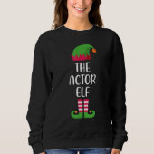 Actor Elf Family Matching Group Christmas Pajama   Sweatshirt (Vorderseite)