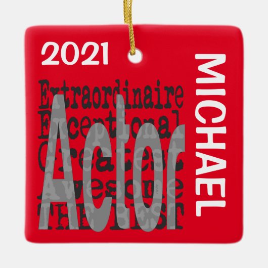 Actor Extraordinaire CUSTOM Keramikornament (Vorderseite)