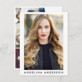 Actor Model 4 Foto Comp Card - Postkartengröße Postkarte (Vorne/Hinten)