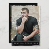 Actor Model Comp Zed Card 12x18 | 2 Sieben 5 Foto Einladung (Vorne/Hinten)