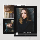 Actor Model Composite 3 Photo Promo Card Postcard Postkarte (Vorne/Hinten)