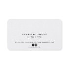 Actor Model Singer Dancer Foto Business Card