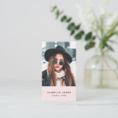 Actor Model Singer Dancer Foto Business Card Visitenkarte (Stehend Vorderseite)