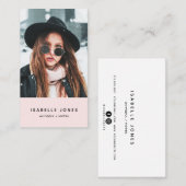 Actor Model Singer Dancer Foto Business Card Visitenkarte (Vorne/Hinten)