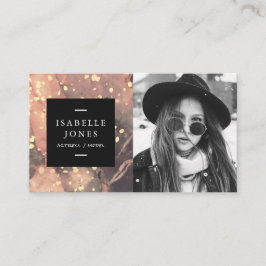 Actor Model Singer Marble Foto Business Card Visitenkarte