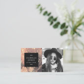 Actor Model Singer Marble Foto Business Card Visitenkarte (Stehend Vorderseite)