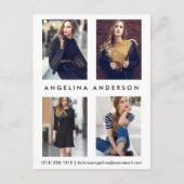 Actor Modell 4 Foto Comp Card Postkarte (Vorderseite)