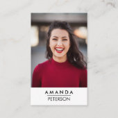 Actor Models Dancer Foto Visitenkarte (Vorderseite)