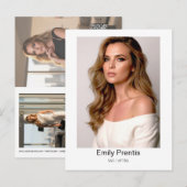 Actor Promo Card | 3 Photo Composite Postcard Postkarte (Vorne/Hinten)