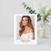 Actor Promo Card | 3 Photo Composite Postcard Postkarte (Stehend Vorderseite)