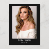 Actor Promo Card | 3 Photo Composite Postcard Postkarte (Vorderseite)