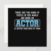 Actor Theatre Movie Actress Acting Theater Gift Einladung (Vorne/Hinten)