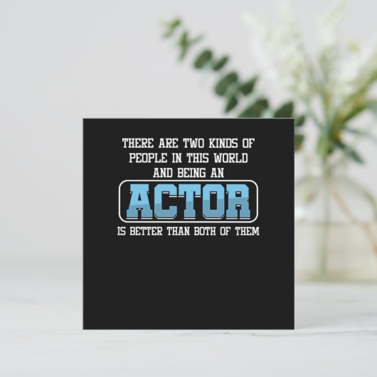 Actor Theatre Movie Actress Acting Theater Gift Einladung (Stehend Vorderseite)